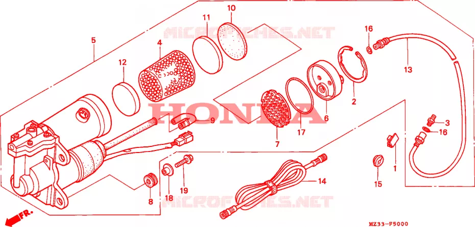 POMPE A AIR Honda MOTO 1500 GOLD-WING 1993  GL1500AP