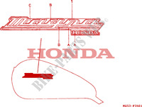 MARQUE(2) pour Honda VF 750 MAGNA de 1997