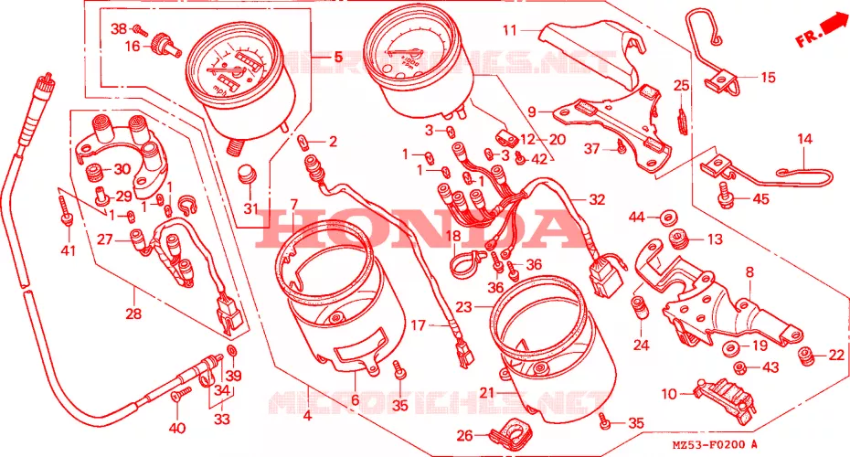 COMPTEUR Honda MOTO 750 VF 1995  VF750CS