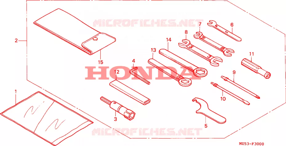OUTIL Honda MOTO 750 VF 1995  VF750CS