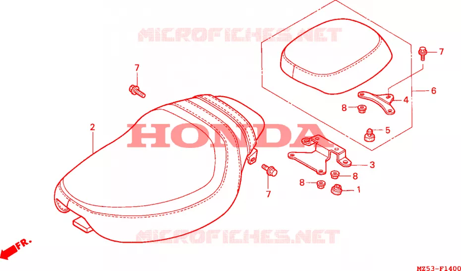 SELLE Honda MOTO 750 VF 1995  VF750CS