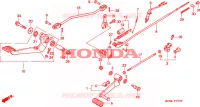 PEDALE pour Honda VF 750 MAGNA de 2002