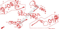 CLIGNOTANT(2) pour Honda VLX SHADOW 600 2 TONE de 1999