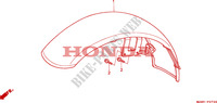 GARDE BOUE AVANT pour Honda VT SHADOW 600 34HP de 1998