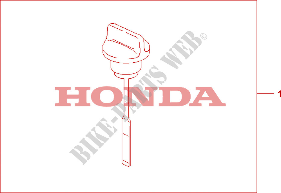 BOUCHON   JAUGE A HUILE CHROME pour Honda SHADOW 600 VLX DELUXE de 1998
