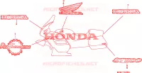 AUTOCOLLANTS pour Honda PAN EUROPEAN ST 1100 POLICE de 2000