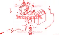 BATTERIE pour Honda PAN EUROPEAN ST 1100 POLICE de 2000