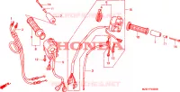 COMMODO   LEVIER   CABLE pour Honda PAN EUROPEAN ST 1100 POLICE de 2000