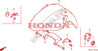 GARDE BOUE AVANT pour Honda PAN EUROPEAN ST 1100 de 1993