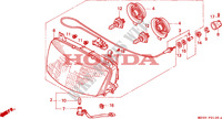 PHARE pour Honda PAN EUROPEAN ST 1100 de 1993
