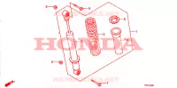 AMORTISSEUR ARRIERE pour Honda TRX 300 FOURTRAX 4X4 de 1991
