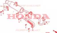 SILENCIEUX D'ECHAPPEMENT pour Honda TRX 300 FOURTRAX 4X4 de 1991
