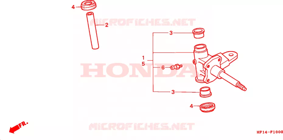 ARBRE DE ROUE  Honda ATV 200 FOURTRAX 1993  TRX200DP