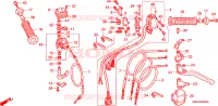 LEVIER DE GUIDON/COMMUTATEUR/CABLE(TRX300EX'01 '06) pour Honda TRX 300 SPORTRAX EX de 2006