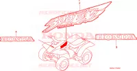 EMBLEME(3) pour Honda TRX 300 SPORTRAX EX de 1998