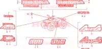 AUTOCOLLANTS pour Honda TRX 300 FOURTRAX de 1998