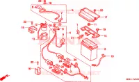 BATTERIE pour Honda TRX 300 FOURTRAX de 1998