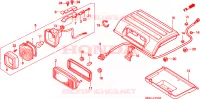 FEU ARRIERE pour Honda TRX 300 FOURTRAX de 1998