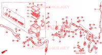 MAITRE CYLINDRE DE FREIN AVANT pour Honda TRX 300 FOURTRAX de 1998