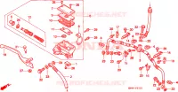 MAITRE CYLINDRE DE FREIN AVANT pour Honda TRX 300 FOURTRAX 4X44 de 1996
