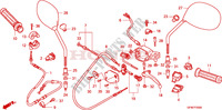 LEVIER DE GUIDON/COMMUTATEUR/CABLE(NHX110WH8) pour Honda LEAD 110 de 2009