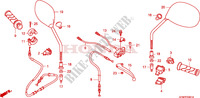 LEVIER DE GUIDON/COMMUTATEUR/CABLE(NHX110WHA) pour Honda LEAD 110 de 2011