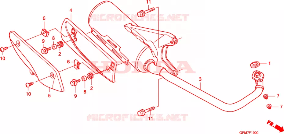 SILENCIEUX D'ECHAPPEMENT Honda SCOOTER 110 LEAD 2011  NHX110WHA