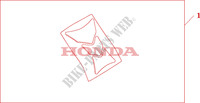 PROTECTION DE RESERVOIR pour Honda CB 250 RED LIGHT de 2004
