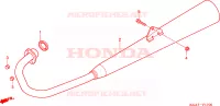 SILENCIEUX D'ECHAPPEMENT pour Honda CG 125 de 2004