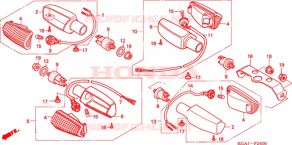 CLIGNOTANT Honda MOTO 125 CG 2004  CG125ES4