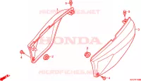COUVERCLES LATERAUX pour Honda 125 VARADERO DE LUXE de 2010