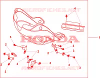 SABOT SPRANGLE SILVER pour Honda 125 VARADERO DE LUXE de 2010