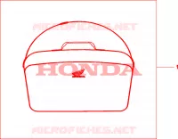 SAC INTERIEUR DE TOP CASE pour Honda 125 VARADERO DE LUXE de 2010