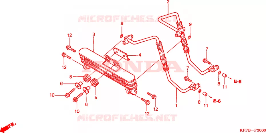 RADIATEUR D'HUILE Honda MOTO 250 CBF 2006  CBF2506