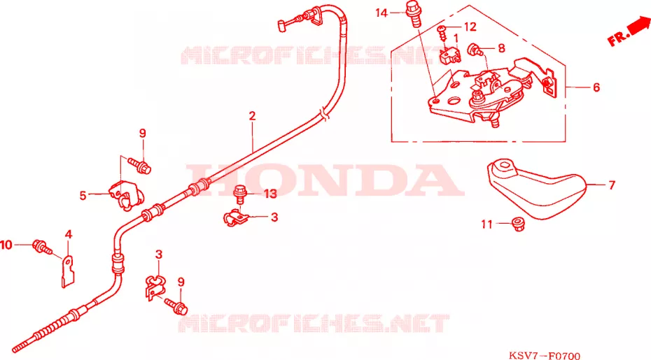 FREIN DE STATIONNEMENT Honda SCOOTER 250 FORZA 2006  NSS250EX5