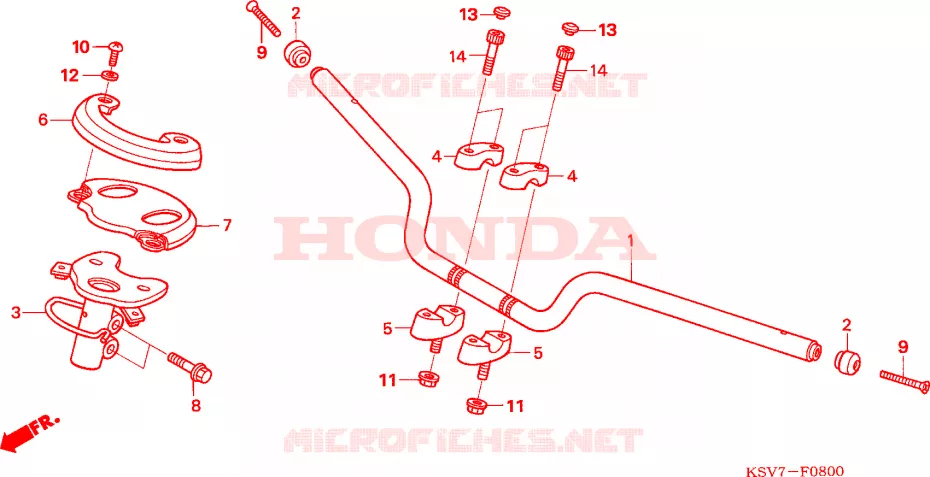 GUIDON Honda SCOOTER 250 FORZA 2007  NSS250X7