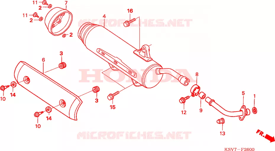 SILENCIEUX D'ECHAPPEMENT Honda SCOOTER 250 FORZA 2007  NSS250EX7
