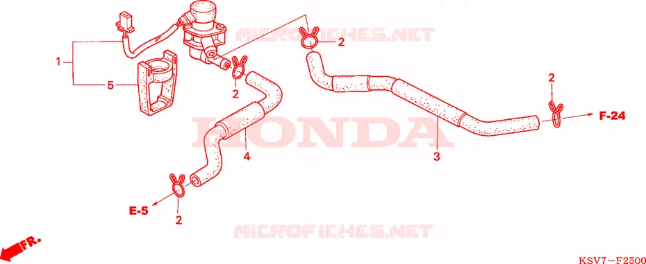 VALVE DE COMMANDE D'INJECTION D'AIR Honda SCOOTER 250 FORZA 2007  NSS250EX7