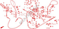 LEVIER DE GUIDON/COMMUTATEUR/CABLE(SH125D/150D) pour Honda SH 125 D FREIN ARRIERE TAMBOUR de 2011