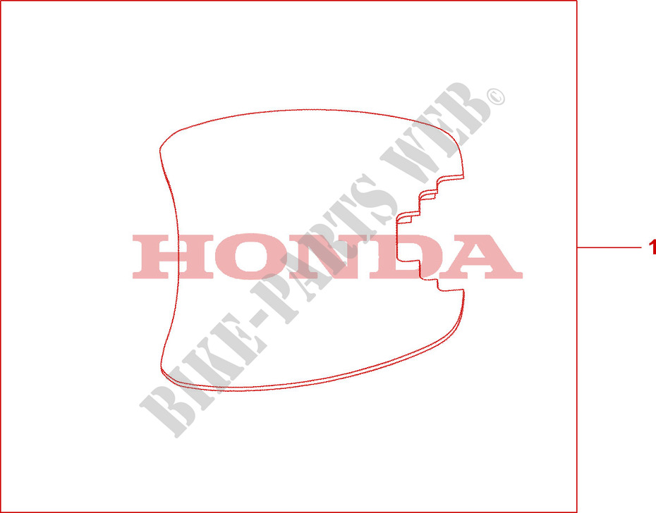 TAPIS TOP CASE 35L pour Honda SH 125 FREIN ARRIERE A DISQUE de 2010