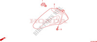 GARDE BOUE AVANT pour Honda SH 125 TOP CASE de 2011