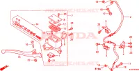 MAITRE CYLINDRE FREIN AV.(SH300/R) pour Honda SH 300 de 2008