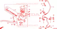 MAITRE CYLINDRE FREIN AV.(SH300/R) pour Honda SH 300 SPECIAL de 2009