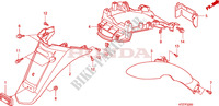 GARDE BOUE ARRIERE pour Honda PES 150 INJECTION de 2007