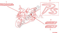 MARQUE  pour Honda PES 150 INJECTION SPECIAL de 2007
