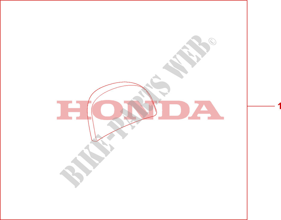 DOSSERET TOP CASE 35L pour Honda PES 150 INJECTION de 2007