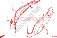 CARENAGE ARRIERE pour Honda PS 125 INJECTION SPECIAL de 2010