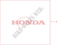 DOSSERET TOP CASE 35L pour Honda PES 125 INJECTION SPORTY de 2010