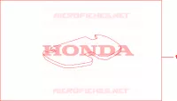 TAPIS DE TOP CASE pour Honda REFLEX 250 SPORT de 2008