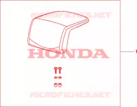 DOSSERET DE TOP CASE (TOP) pour Honda XL 1000 VARADERO ABS de 2009